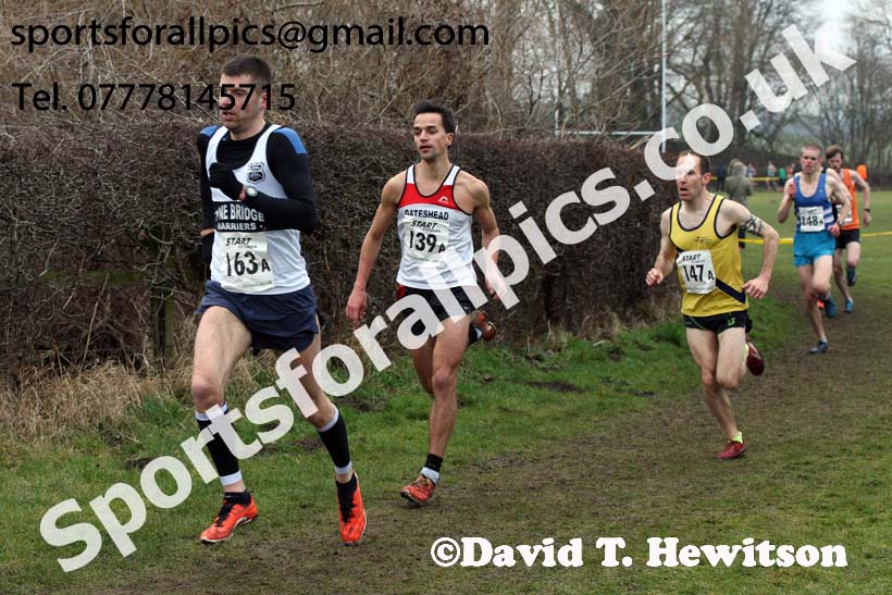 Senior mens 2018 Durham Cathedral Cross Country Relay. Photo:  David T. Hewitson/Sports for All Pics